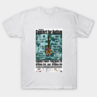 7th Annual Concert for Autism flyer tshirt 2014 T-Shirt